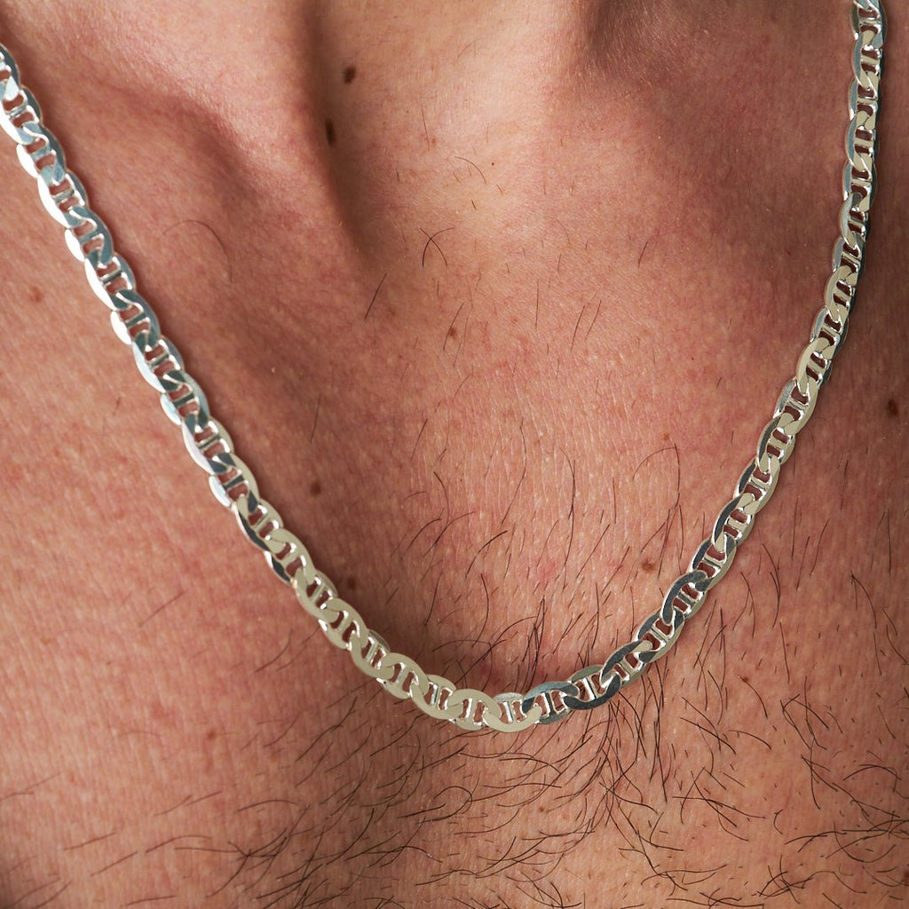 Örme Zincir Kolye - 925 GÜMÜŞ