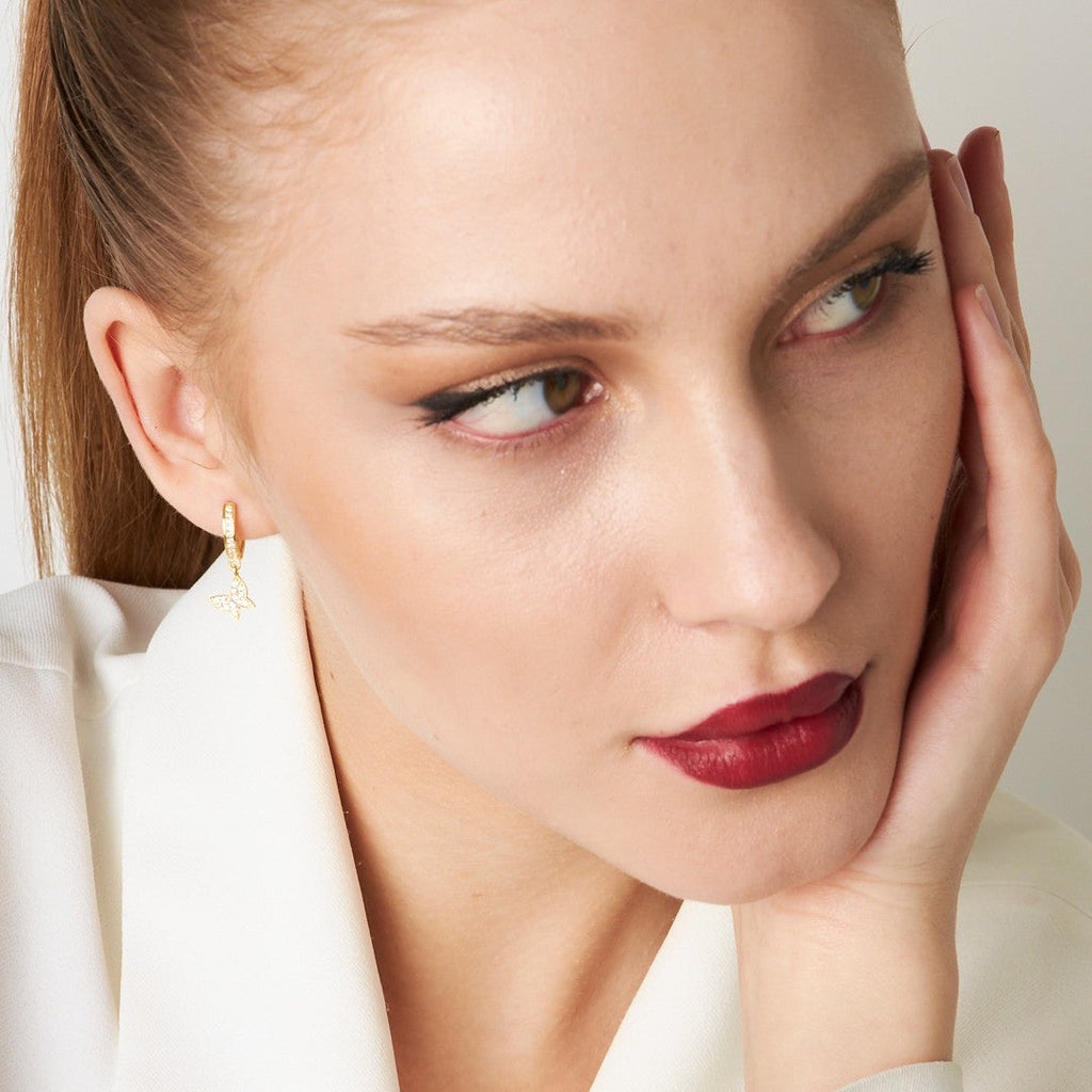 Kelebek Küpe - 925 GÜMÜŞ