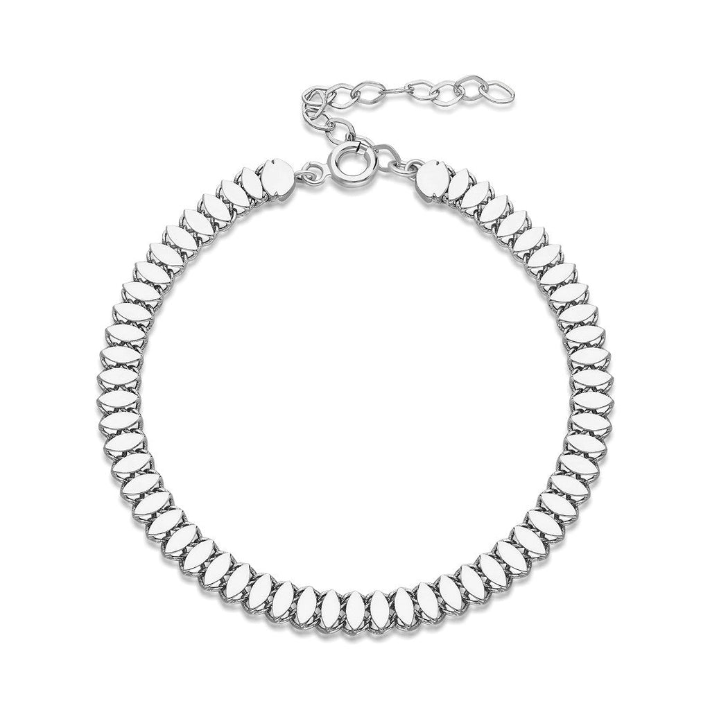 Tekne Zinciri Bilezik - 925 GÜMÜŞ