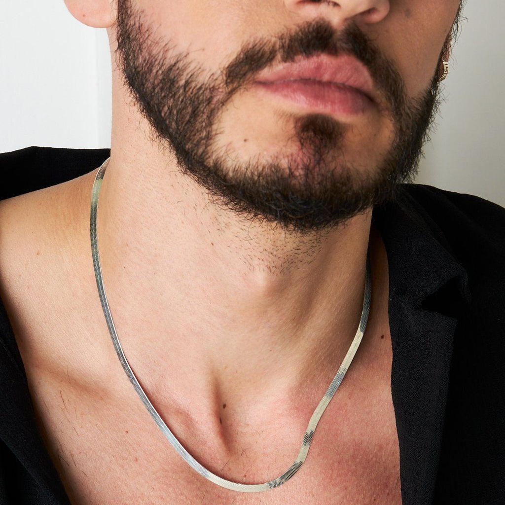 Yılan Zincir Kolye - 925 GÜMÜŞ