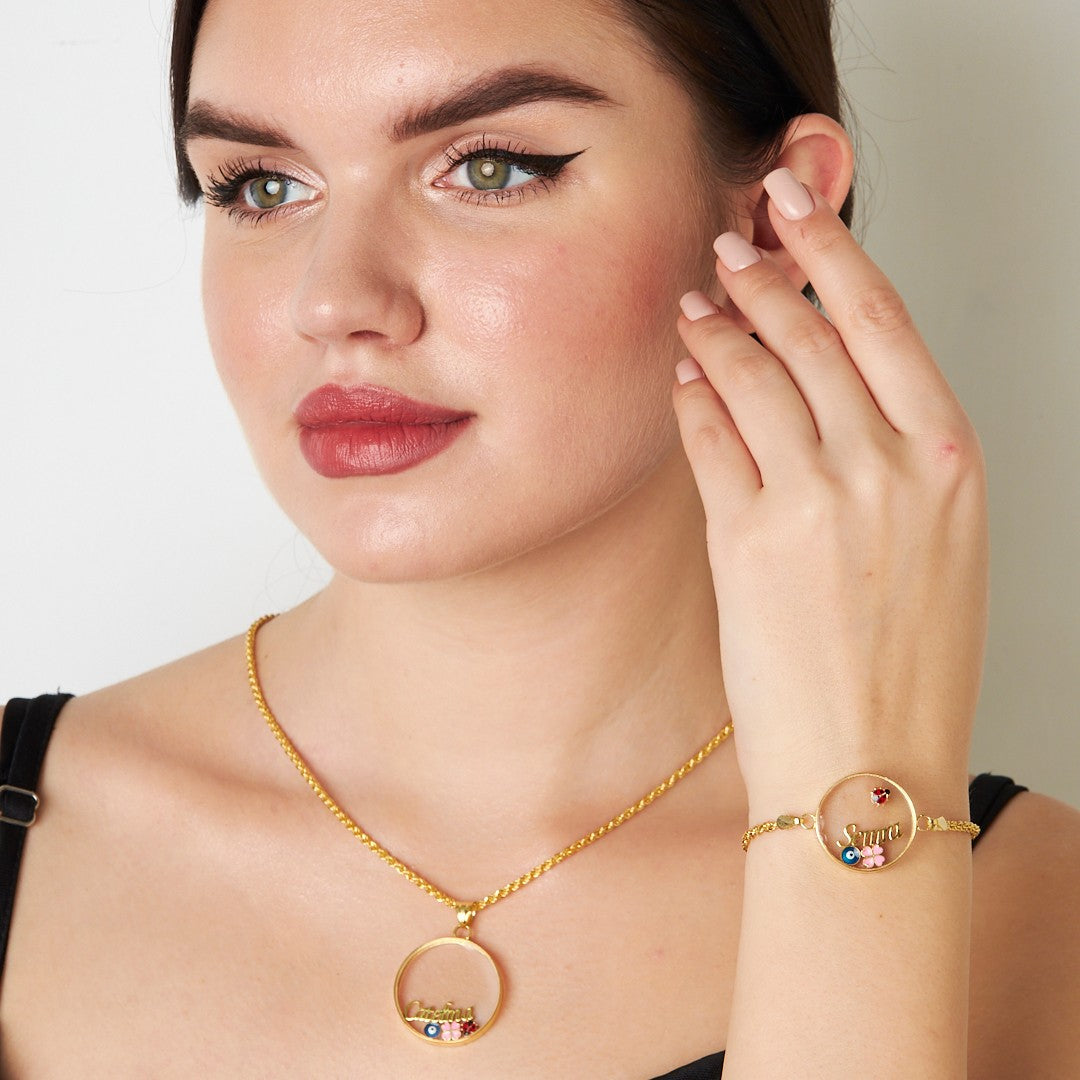 İsimli Çerçeve Set - 925 GÜMÜŞ