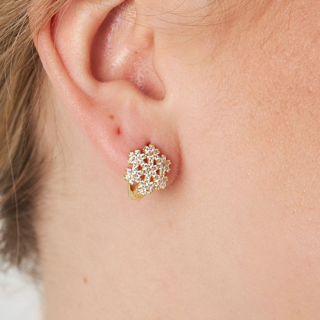 Kar Tanesi Küpeleri - 925 GÜMÜŞ