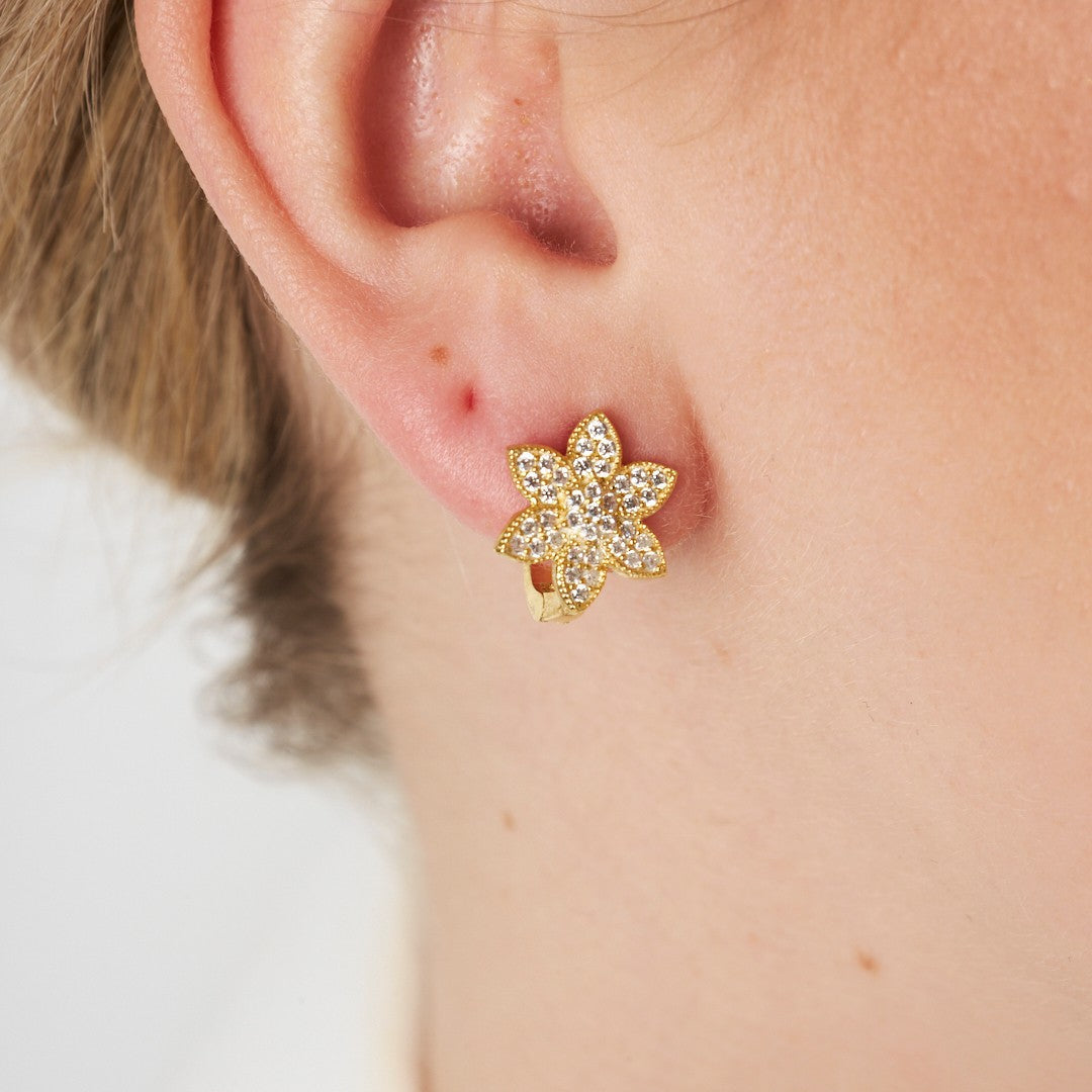 Çiçek Küpeleri - 925 GÜMÜŞ