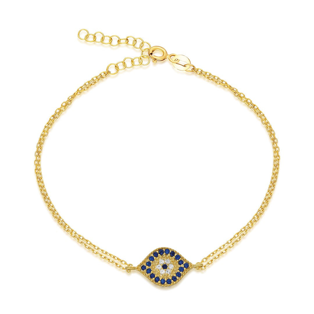 Göz Motifli Bileklik - 925 GÜMÜŞ