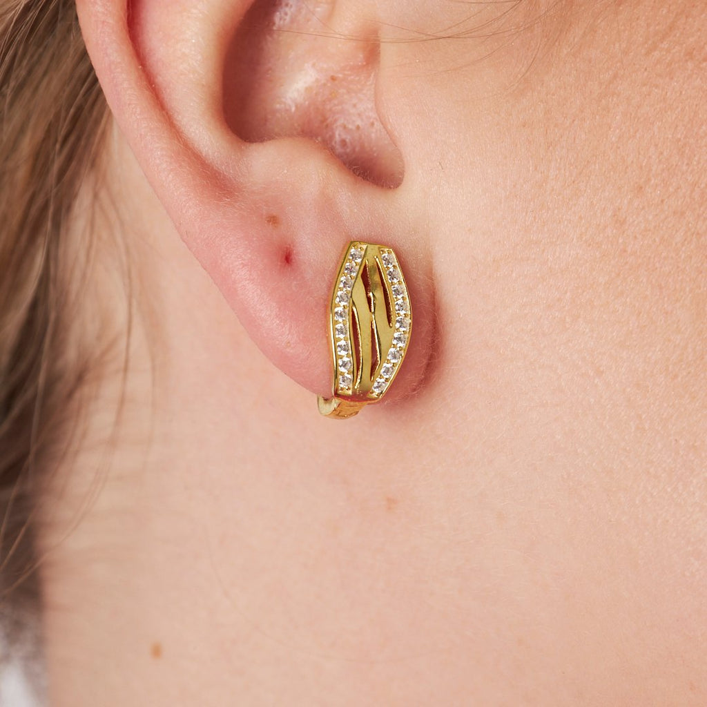 Favori Taşlı Küpeler - 925 GÜMÜŞ