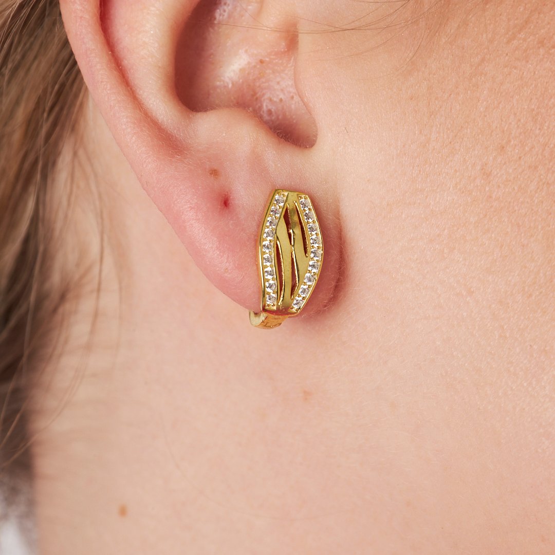 Favori Taşlı Küpeler - 925 GÜMÜŞ