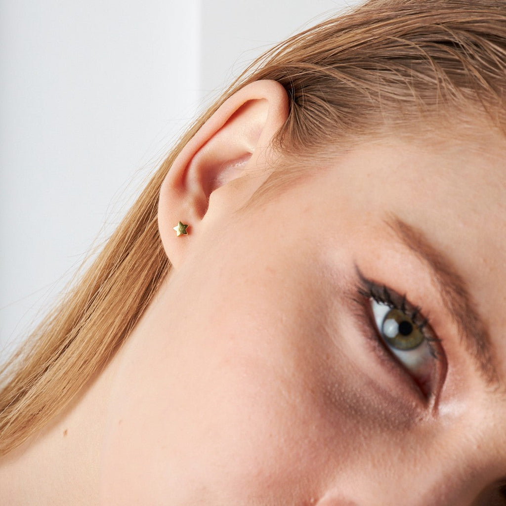 Sade Yıldız Piercing - 925 GÜMÜŞ