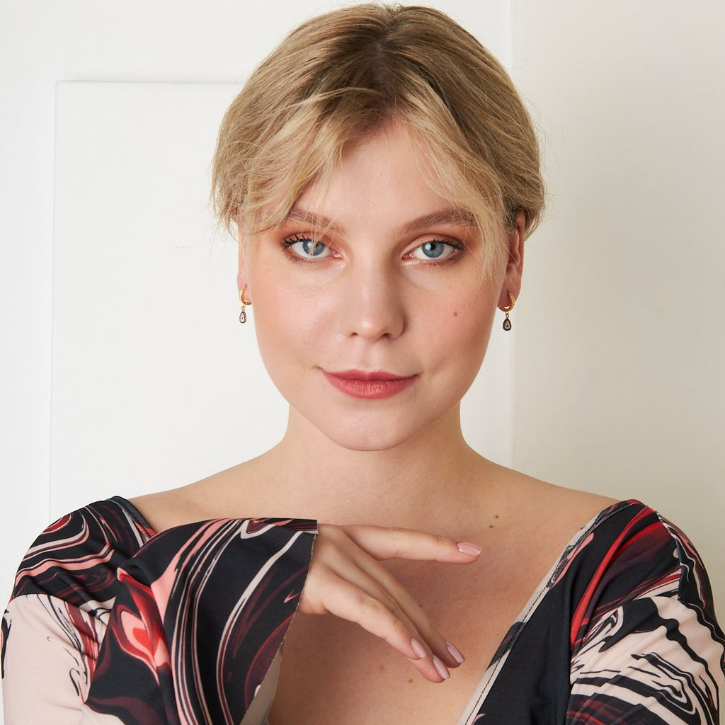 Nazar Damlası Küpe - 925 GÜMÜŞ