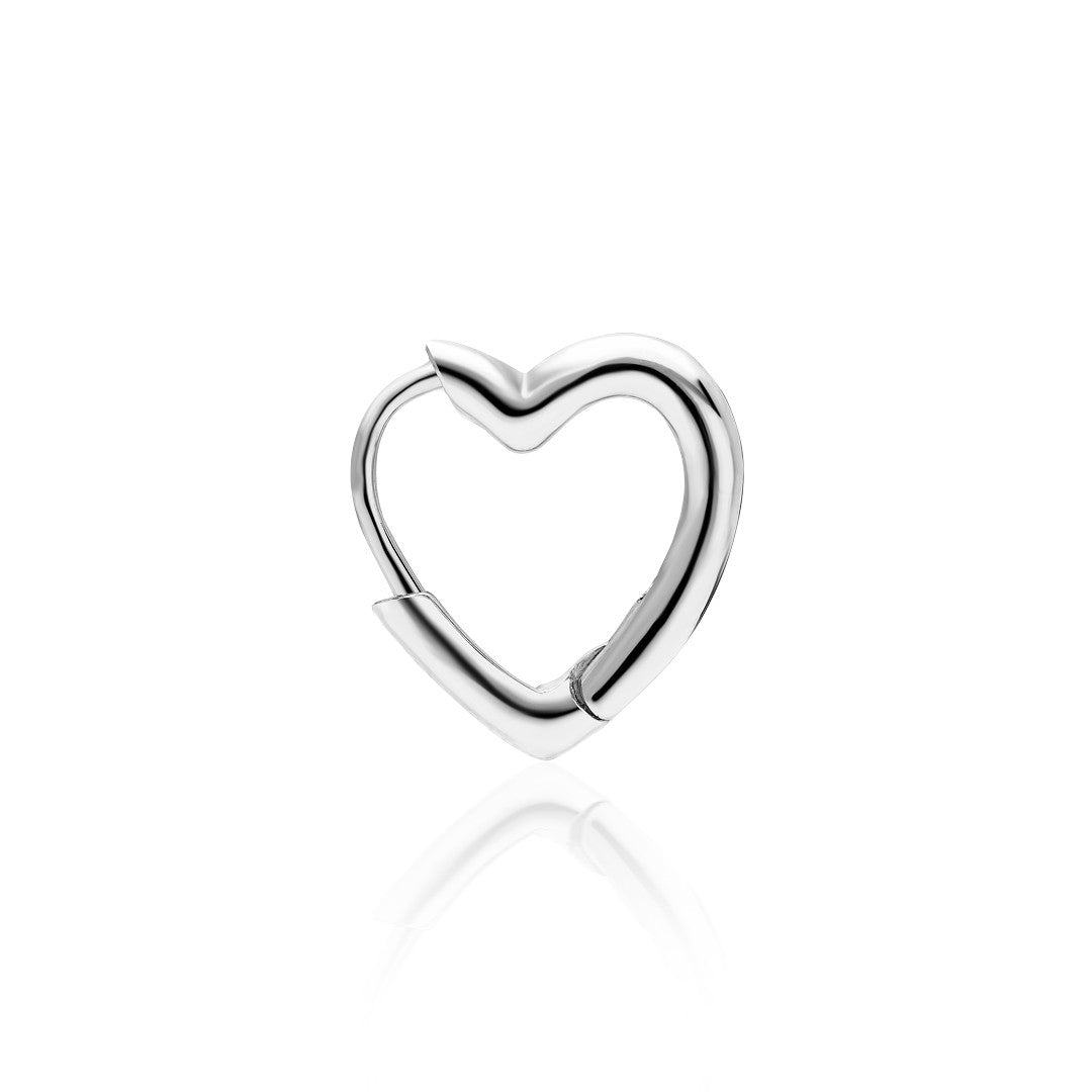 Kalp Delici Küpe - 925 GÜMÜŞ