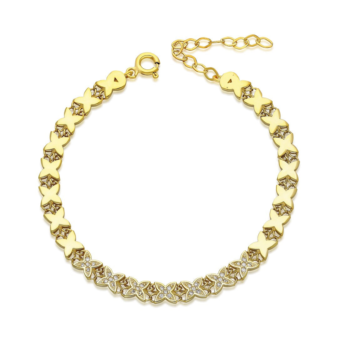 Kelebek Sıra Bilezik - 925 GÜMÜŞ