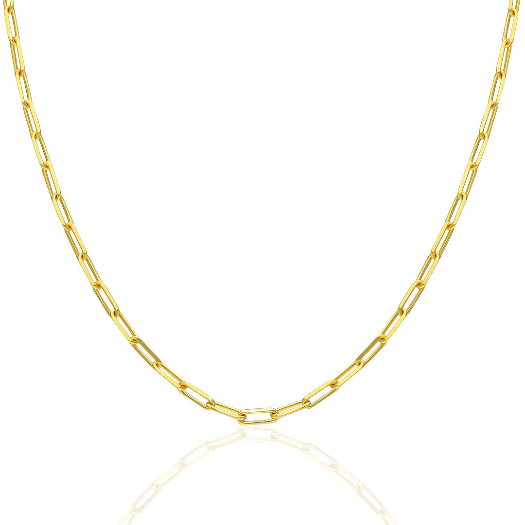 Basit Ataç Zincir Kolye - 925 GÜMÜŞ