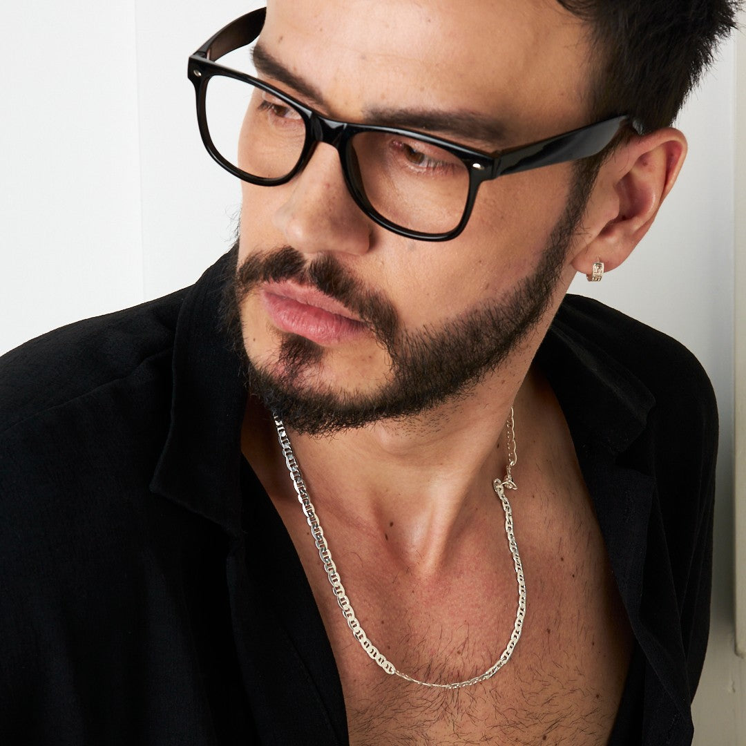 Örme Zincir Kolye - 925 GÜMÜŞ