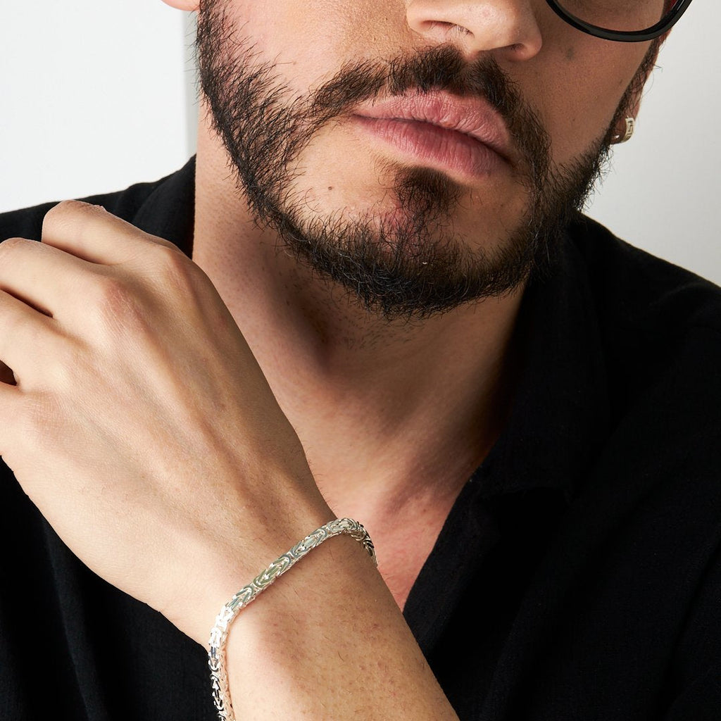 Spiral Model Zincir Bileklik - 925 GÜMÜŞ