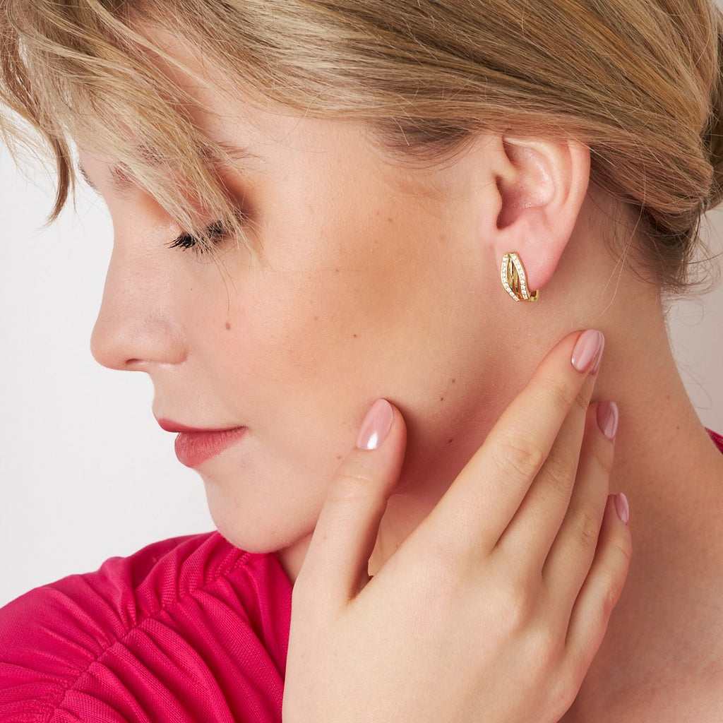 Favori Taşlı Küpeler - 925 GÜMÜŞ