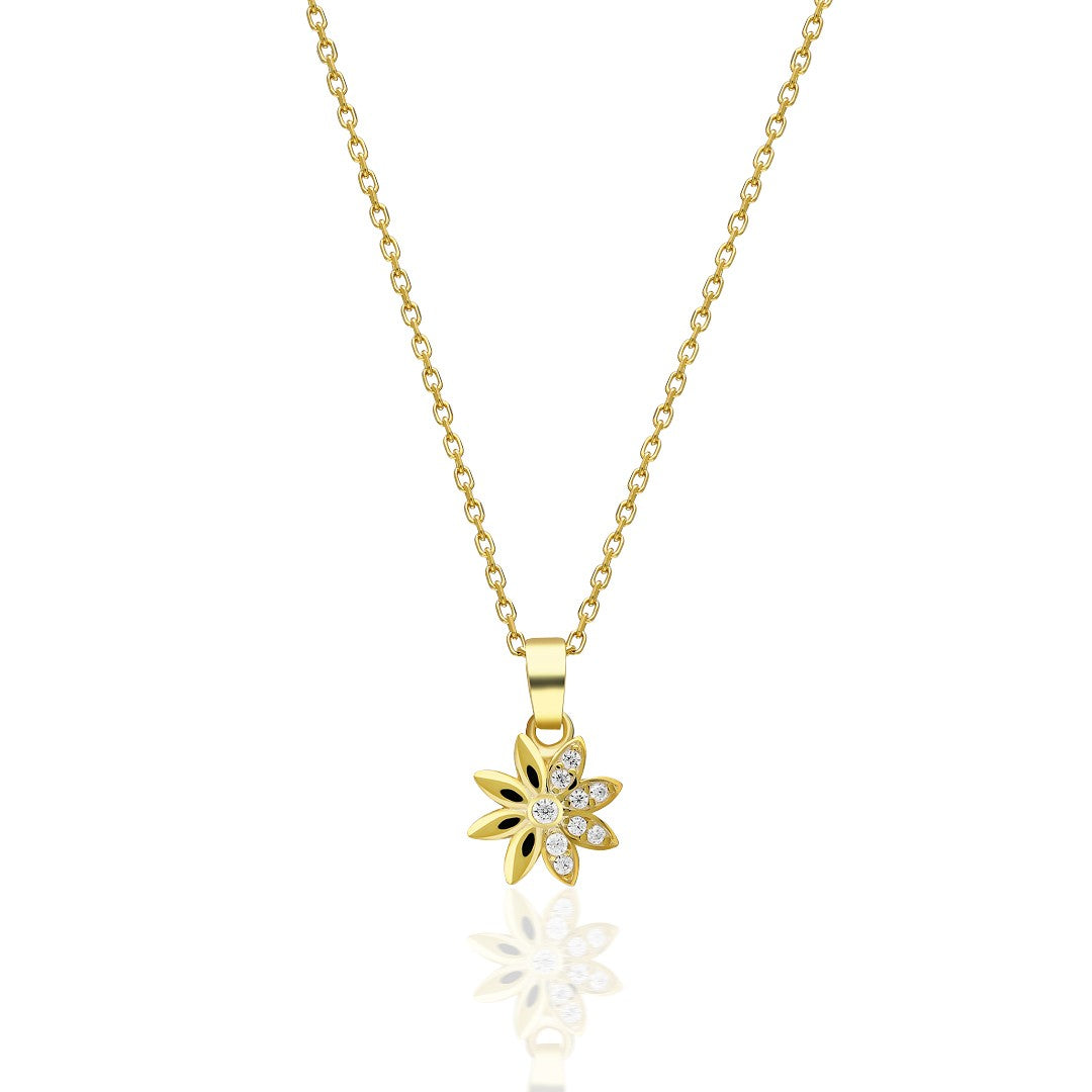 Işıltılı Zambak Kolye - 925 GÜMÜŞ