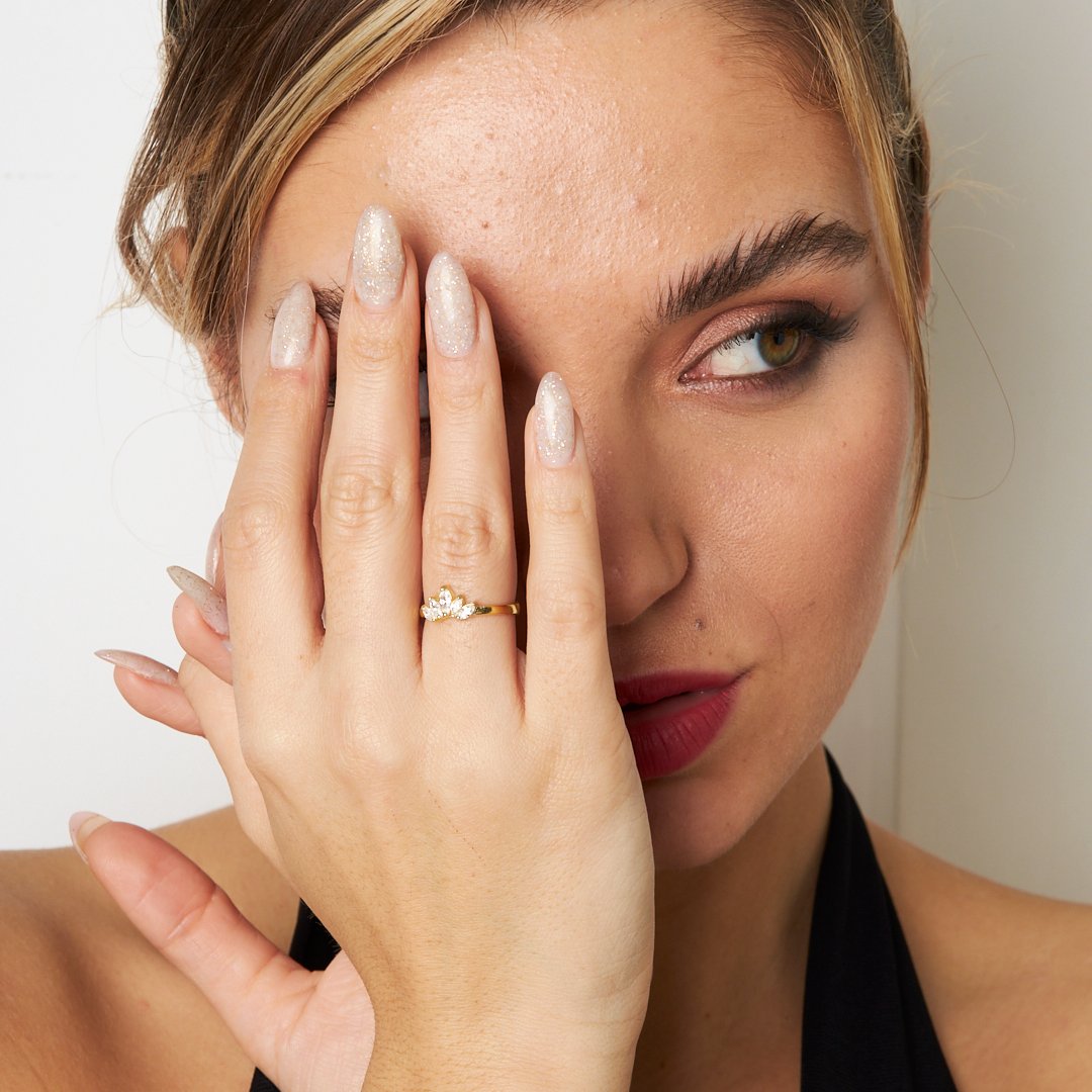 Mekik Taşlı Yüzük - 925 GÜMÜŞ