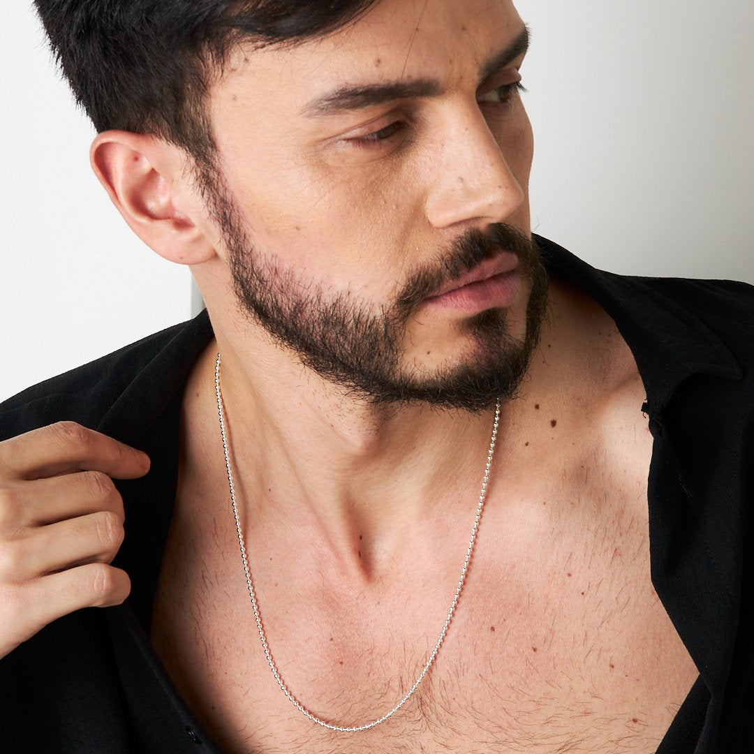 Top Zincir Kolye - 925 GÜMÜŞ