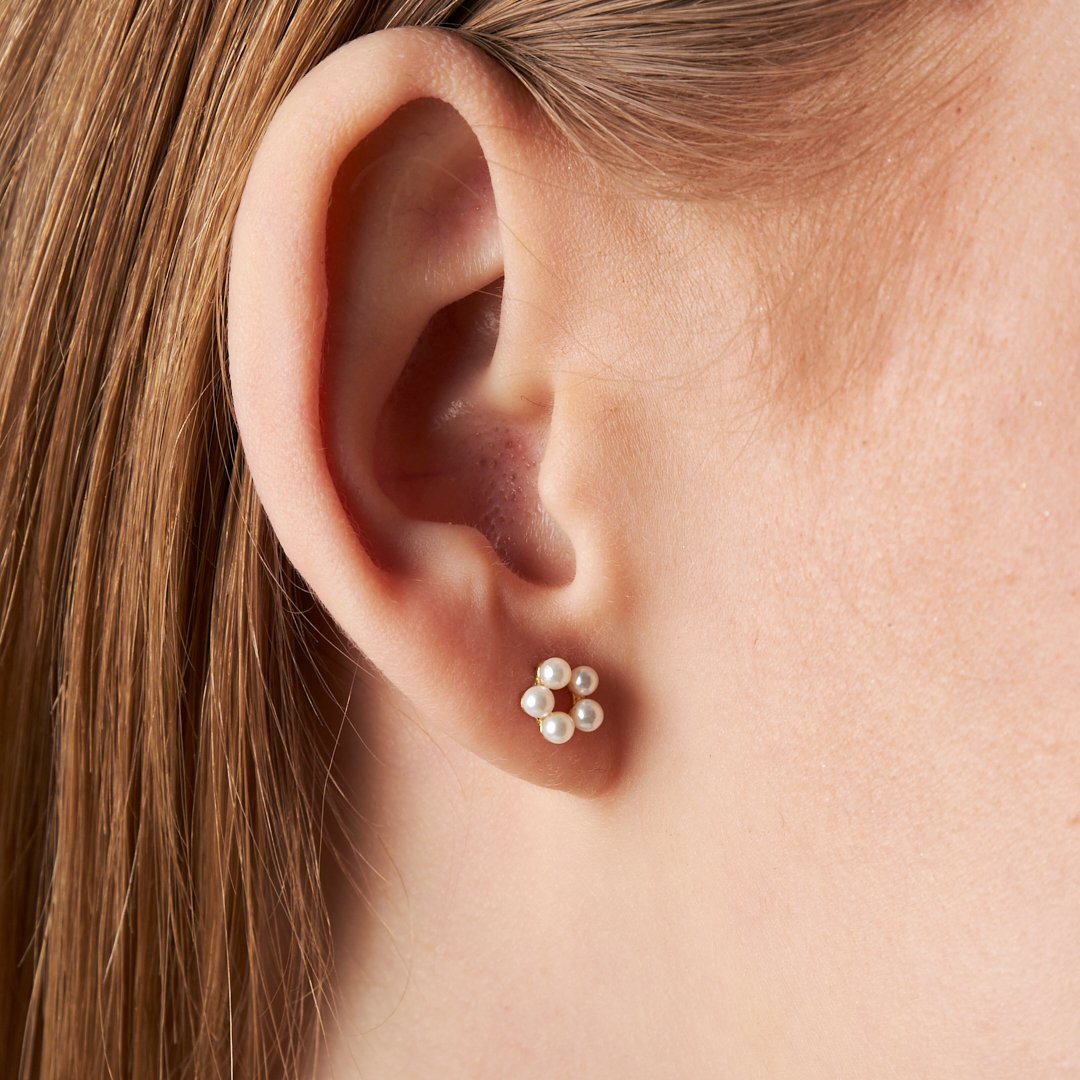 İnci piercing - 925 GÜMÜŞ