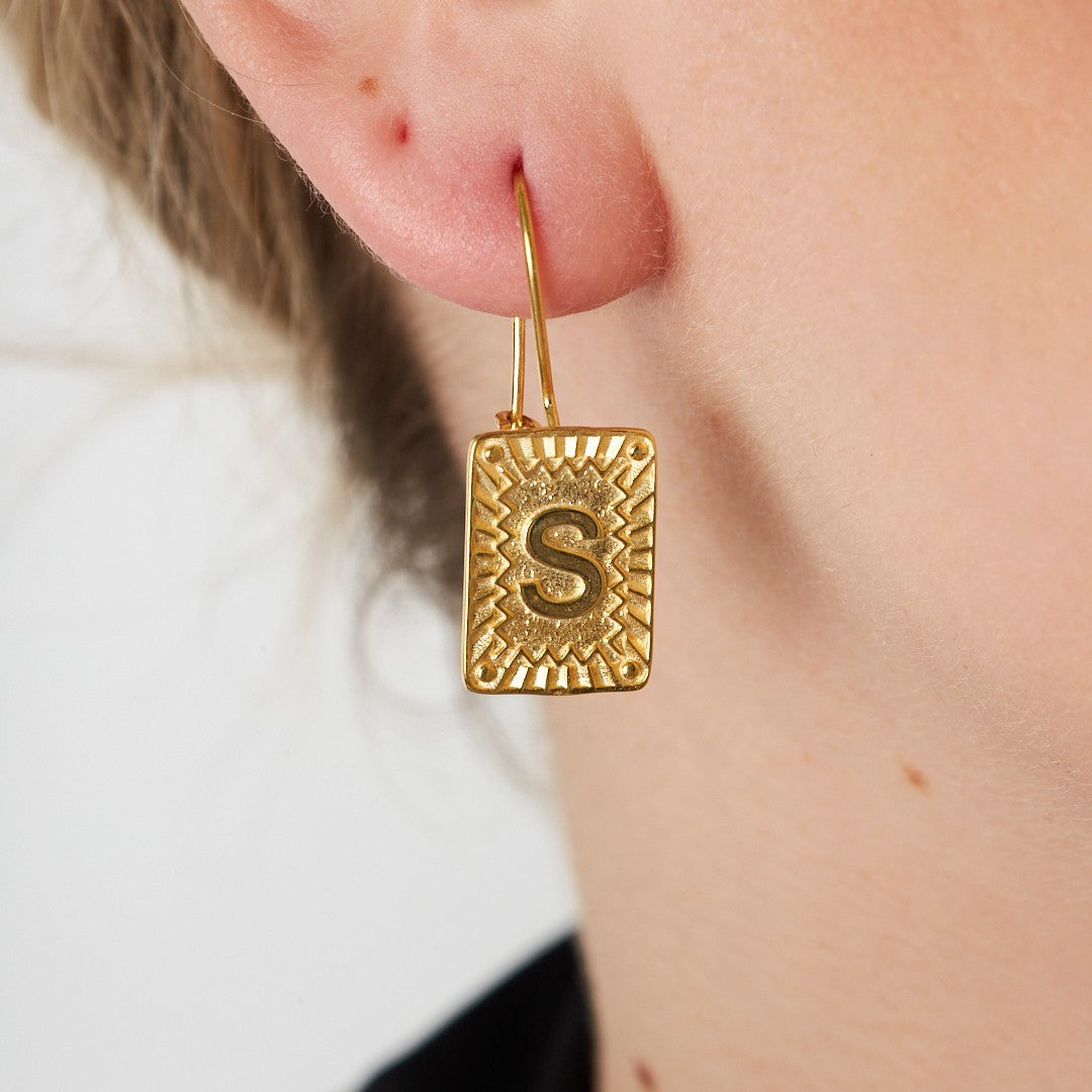 Alfabe Küpe - 925 GÜMÜŞ