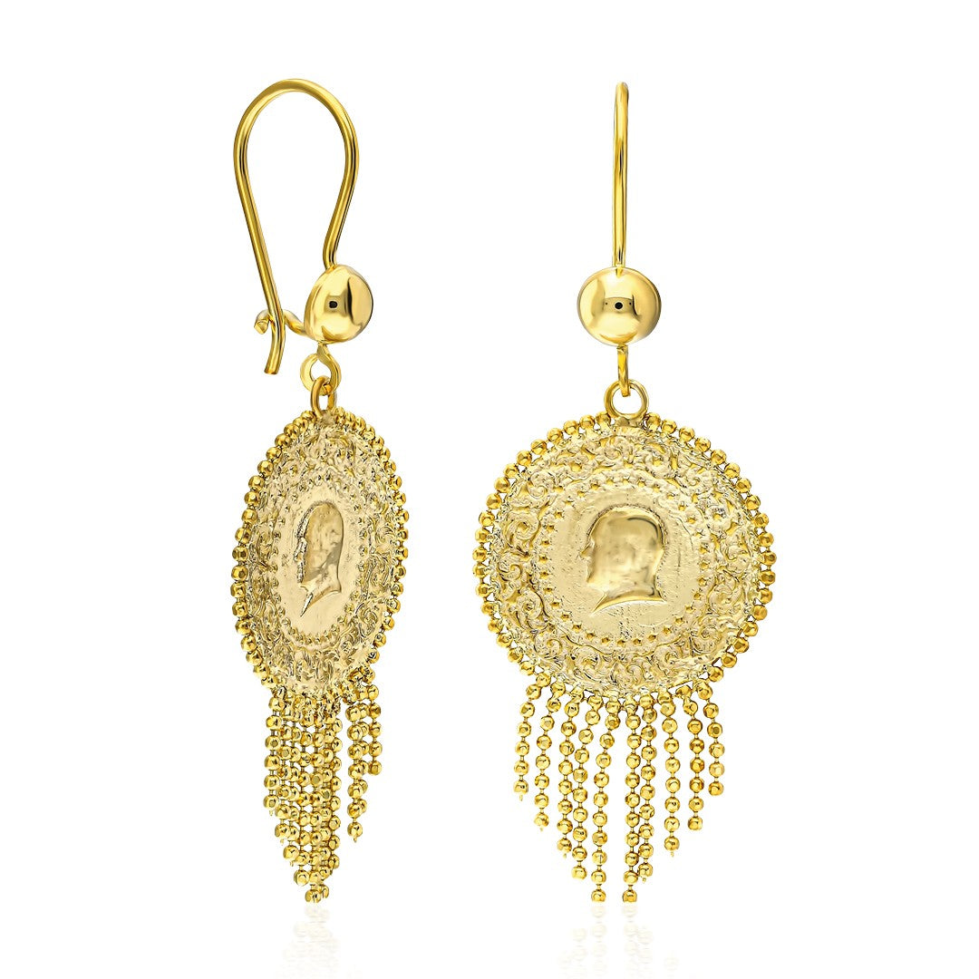 Çeyrek Püskül Küpe - 925 GÜMÜŞ