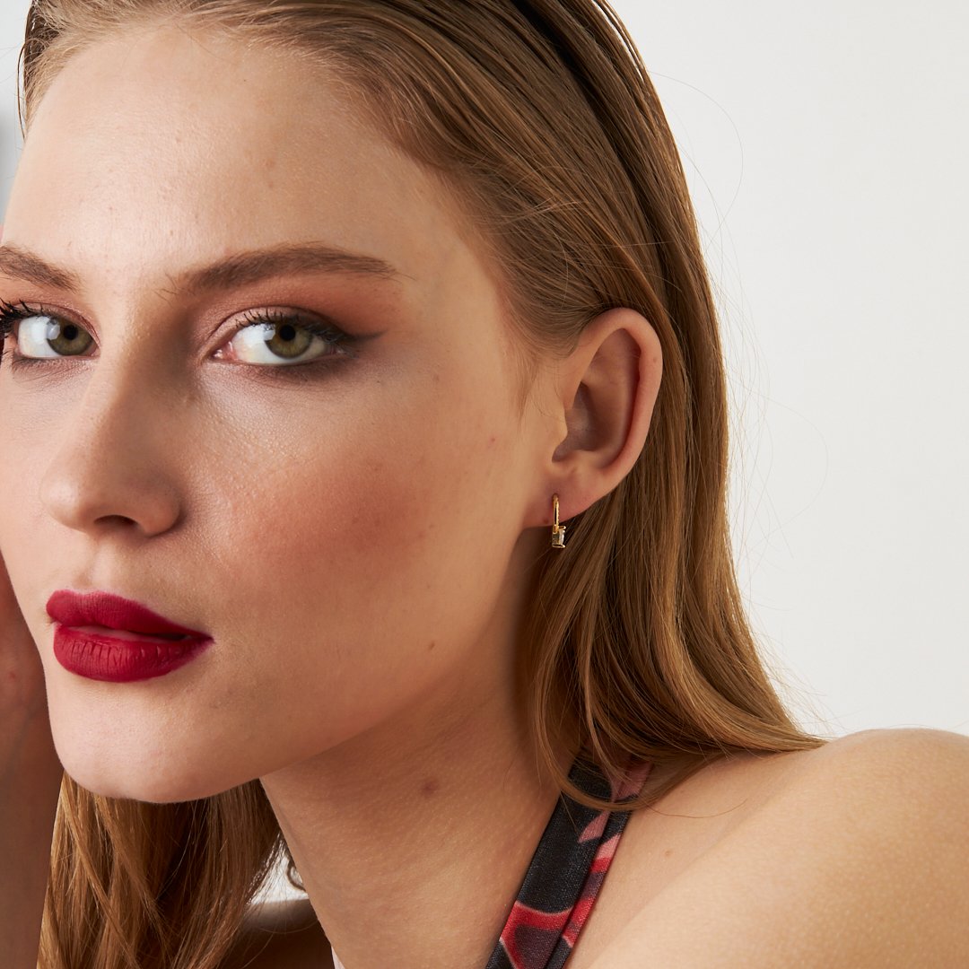 Su Yolu Yuvarlak Piercing - 925 GÜMÜŞ