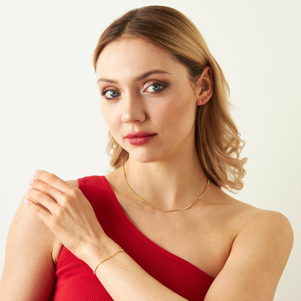 Üç Toplu Dorica Zincir Set - 925 GÜMÜŞ