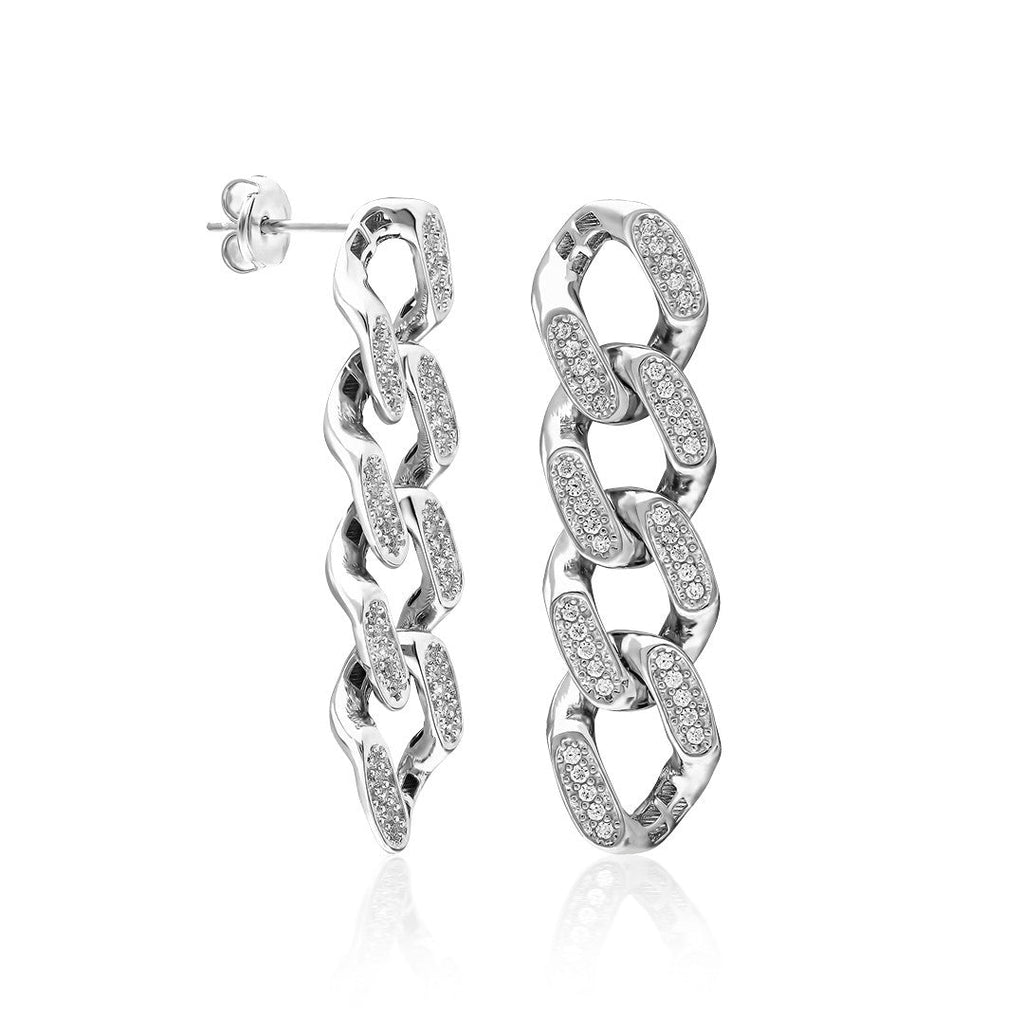 Gurme Zirkon Küpe - 925 GÜMÜŞ