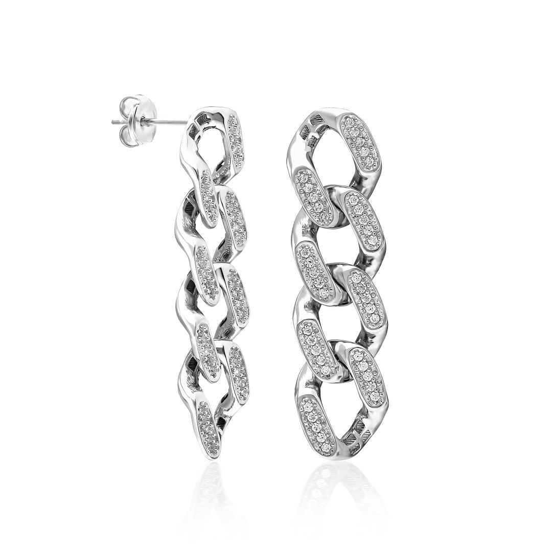 Gurme Zirkon Küpe - 925 GÜMÜŞ