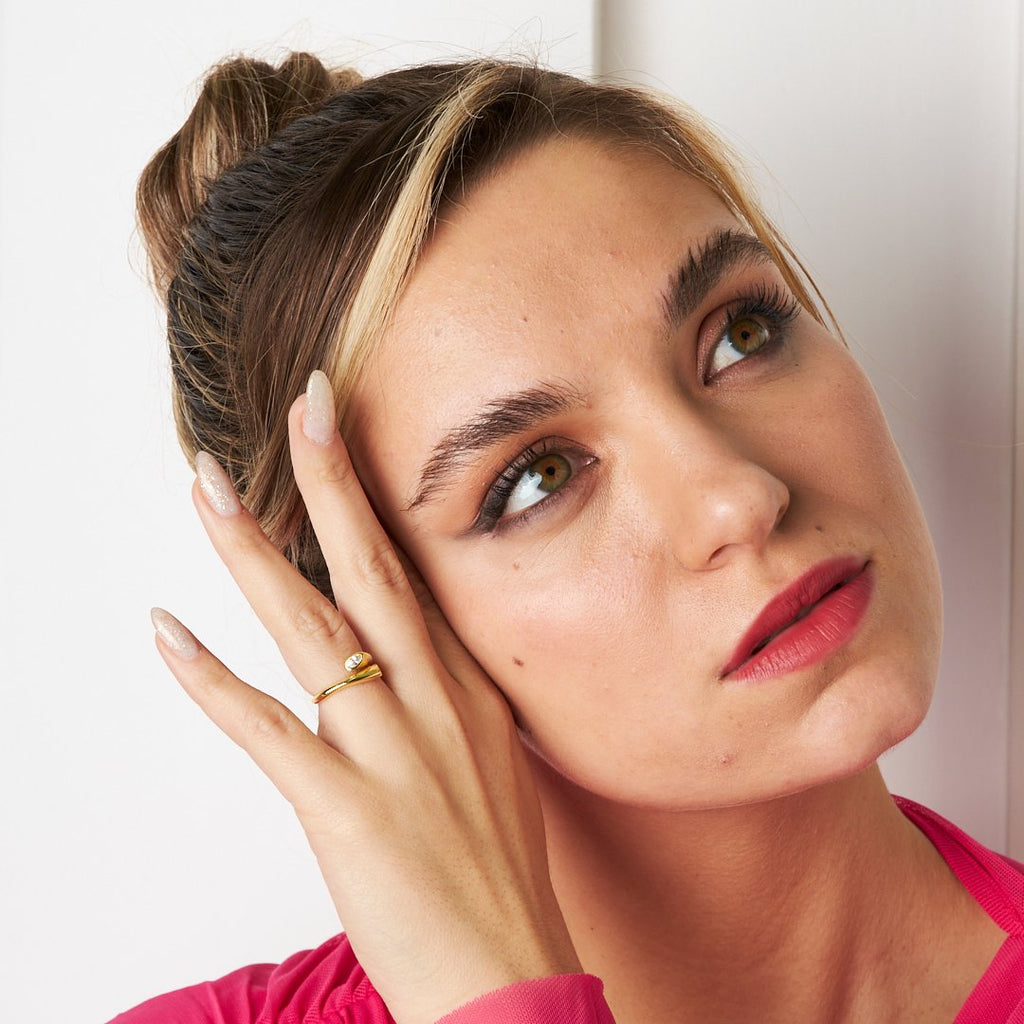 Clara Zirkon Yüzük - 925 GÜMÜŞ