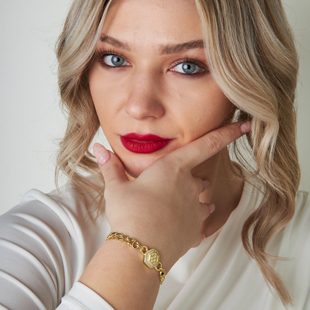 Altıgen Gurme Bileklik - 925 GÜMÜŞ