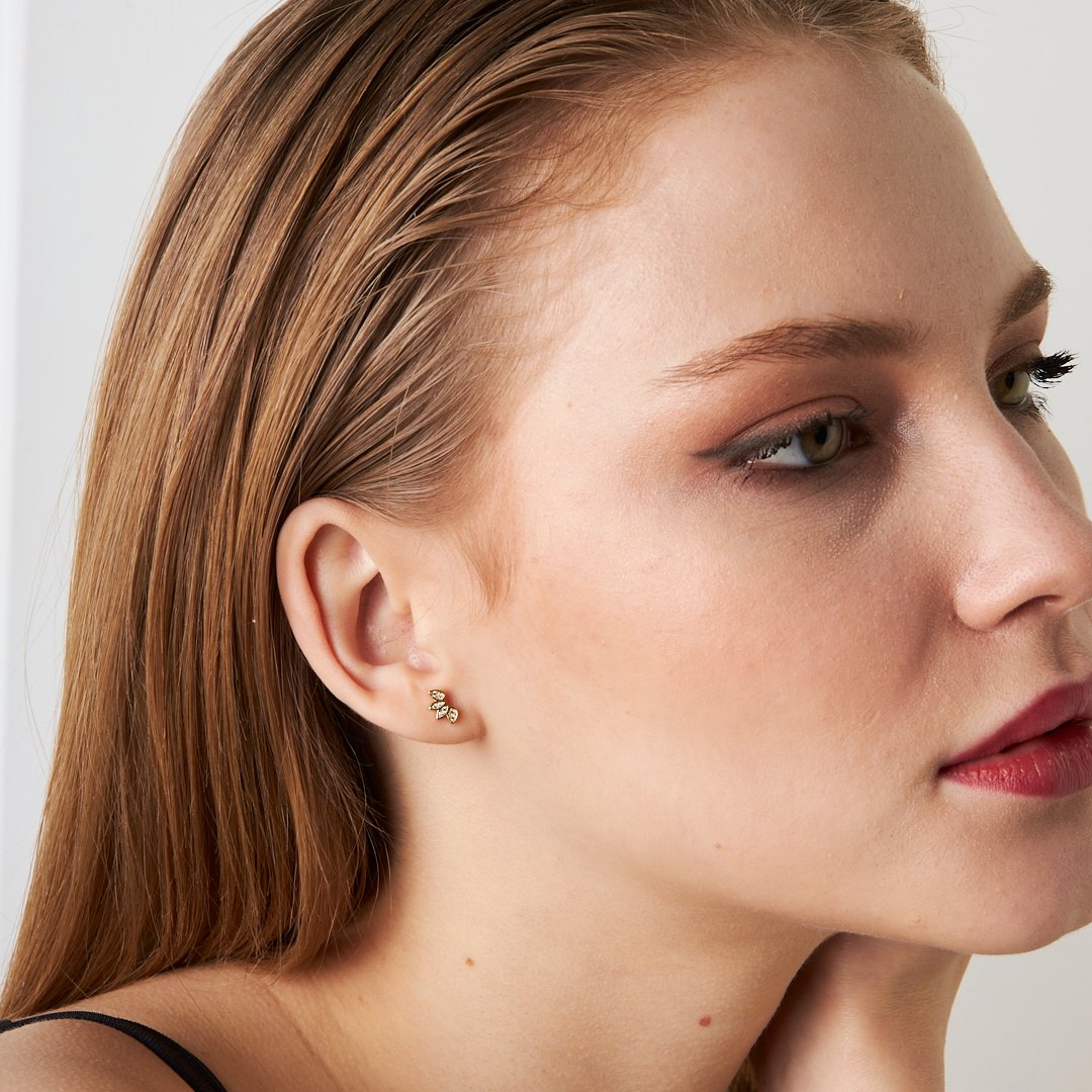 Lotus Çiçeği Piercingi - 925 GÜMÜŞ