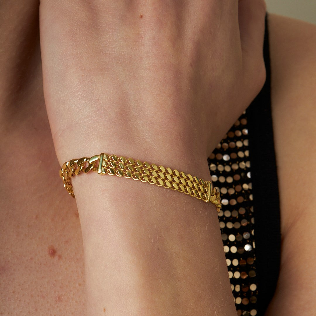 Gurme Balıksırtı Bileklik - 925 GÜMÜŞ