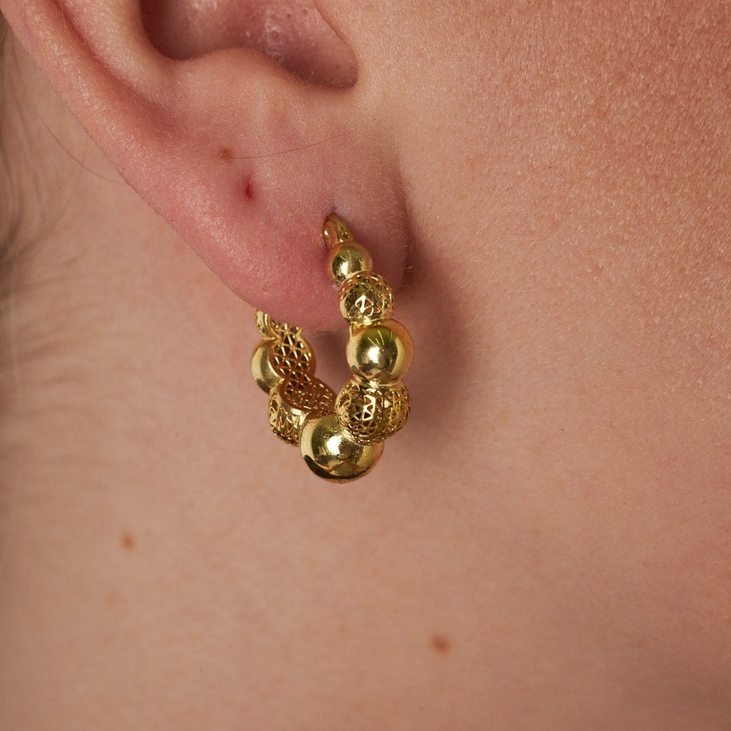 İtalyan Tasarım Taşsız Küpe - 925 GÜMÜŞ