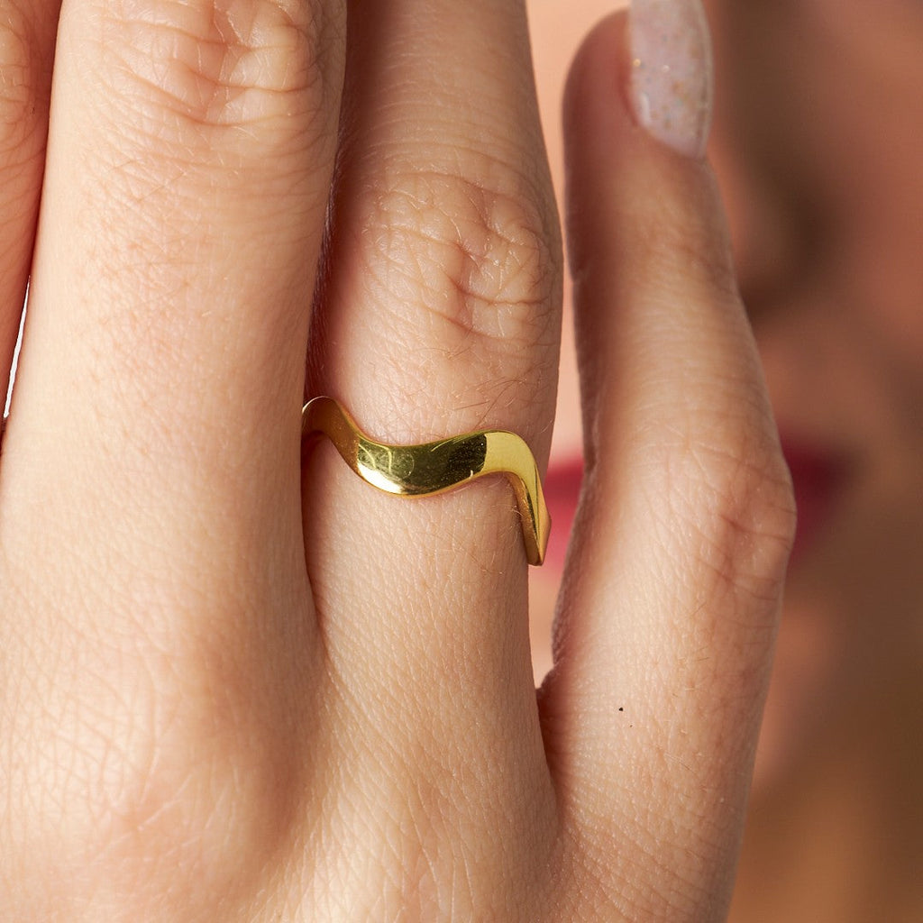 Dalga Model Yüzük - 925 GÜMÜŞ