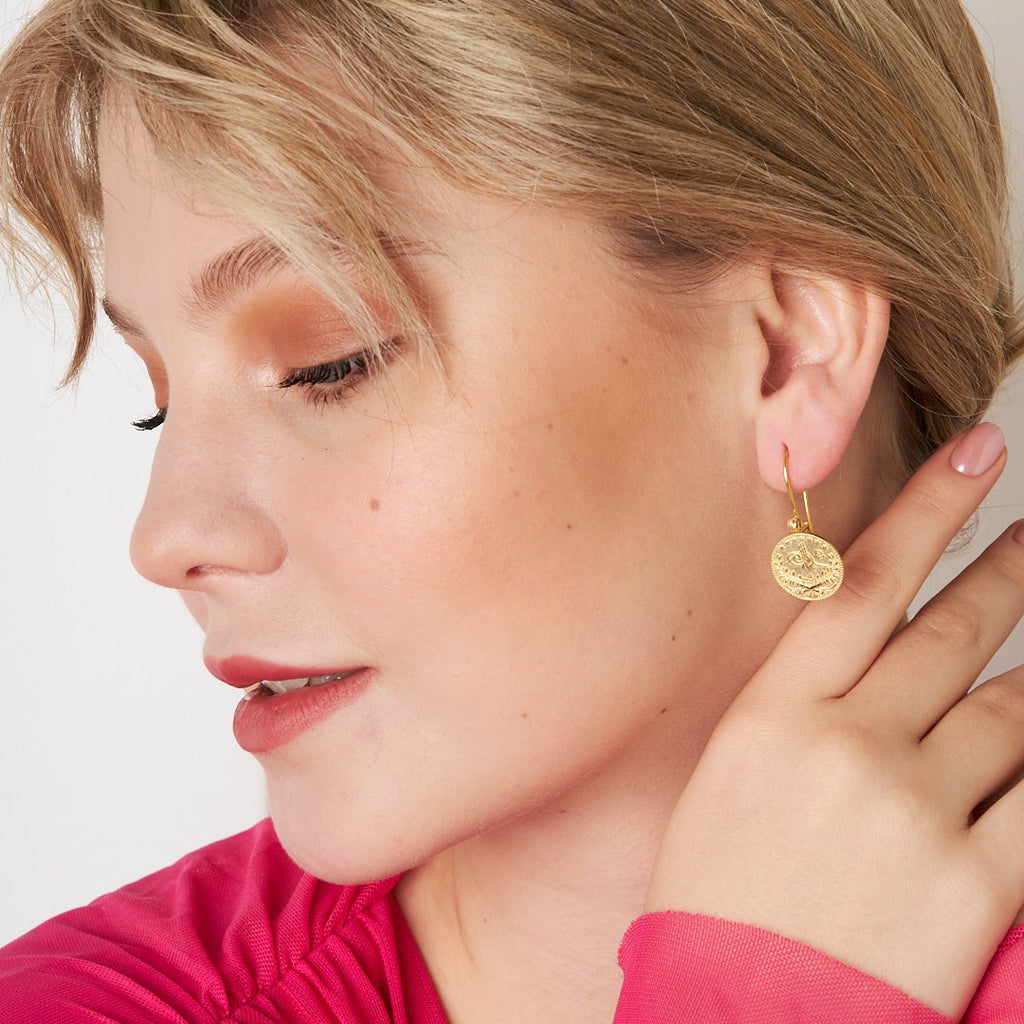 Dorica Tuğra Küpesi - 925 GÜMÜŞ