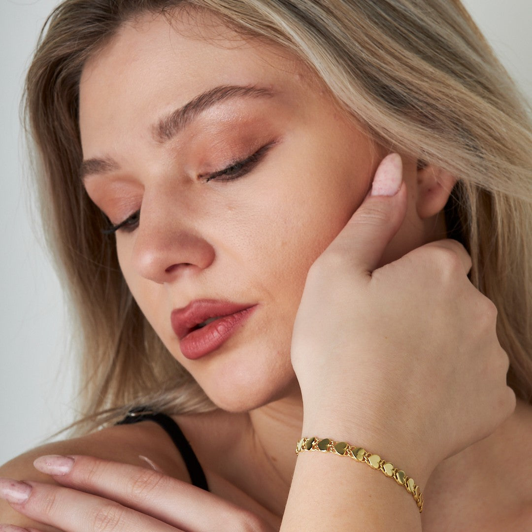 Kalpli Sıra Bileklik - 925 GÜMÜŞ