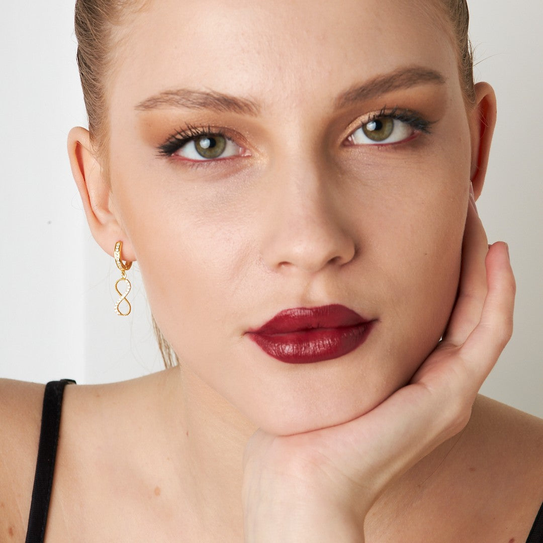 Sonsuz Küpe - 925 GÜMÜŞ