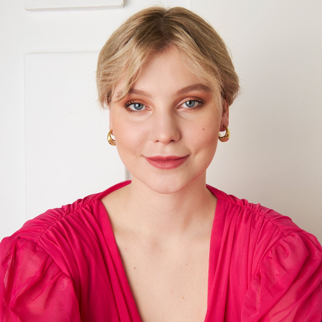 Petek Tasarımlı Küpe - 925 GÜMÜŞ