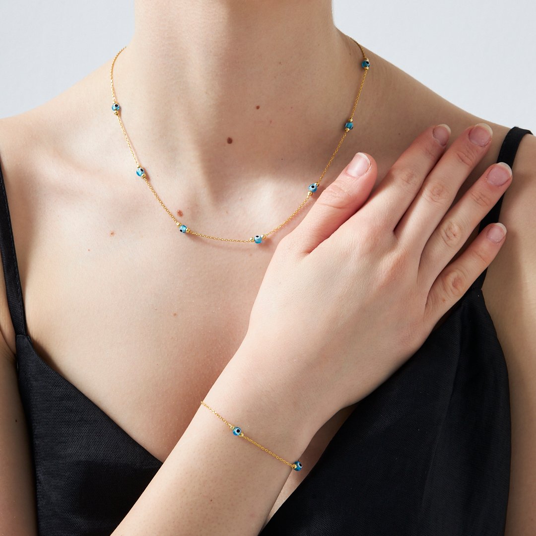 Dorica Toplu Nazar Seti - 925 GÜMÜŞ