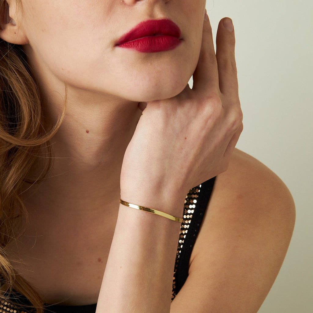 Yılan Zincir Bileklik - 925 GÜMÜŞ