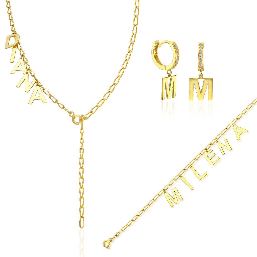 İsim Ve Harf Seti - 925 GÜMÜŞ