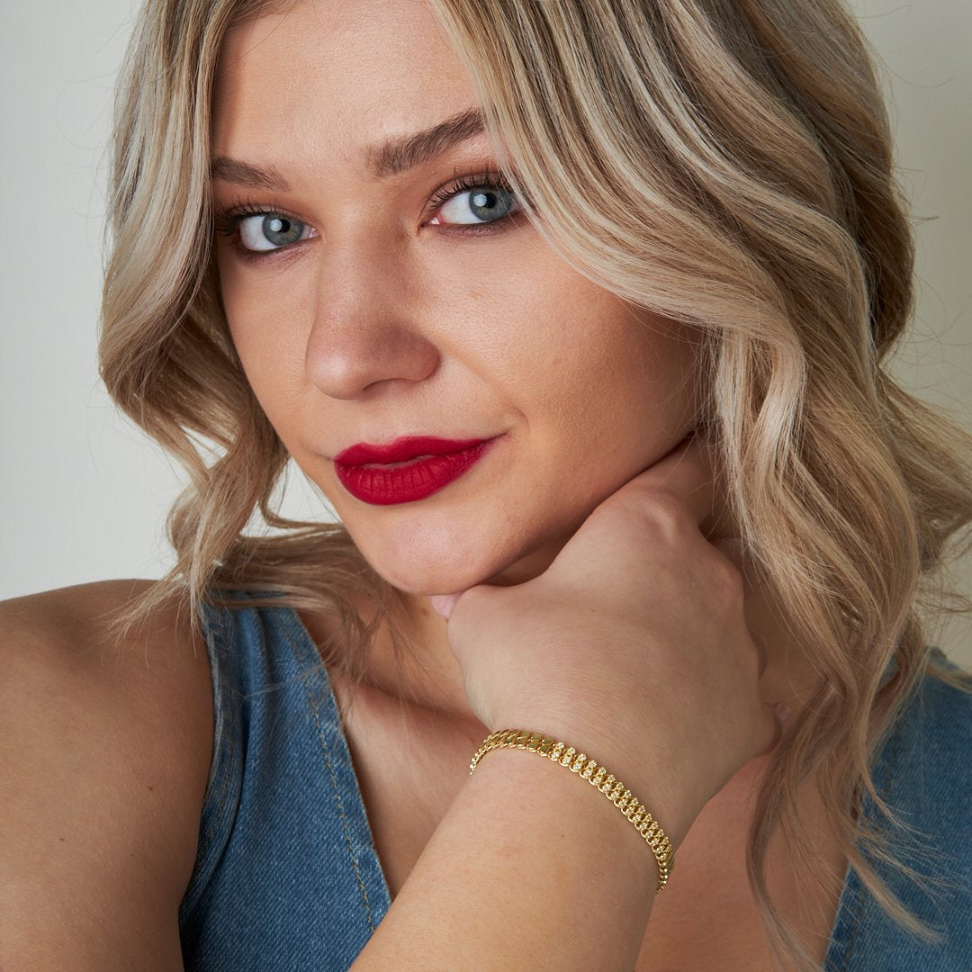 Su Damlası Zincir Bileklik - 925 GÜMÜŞ