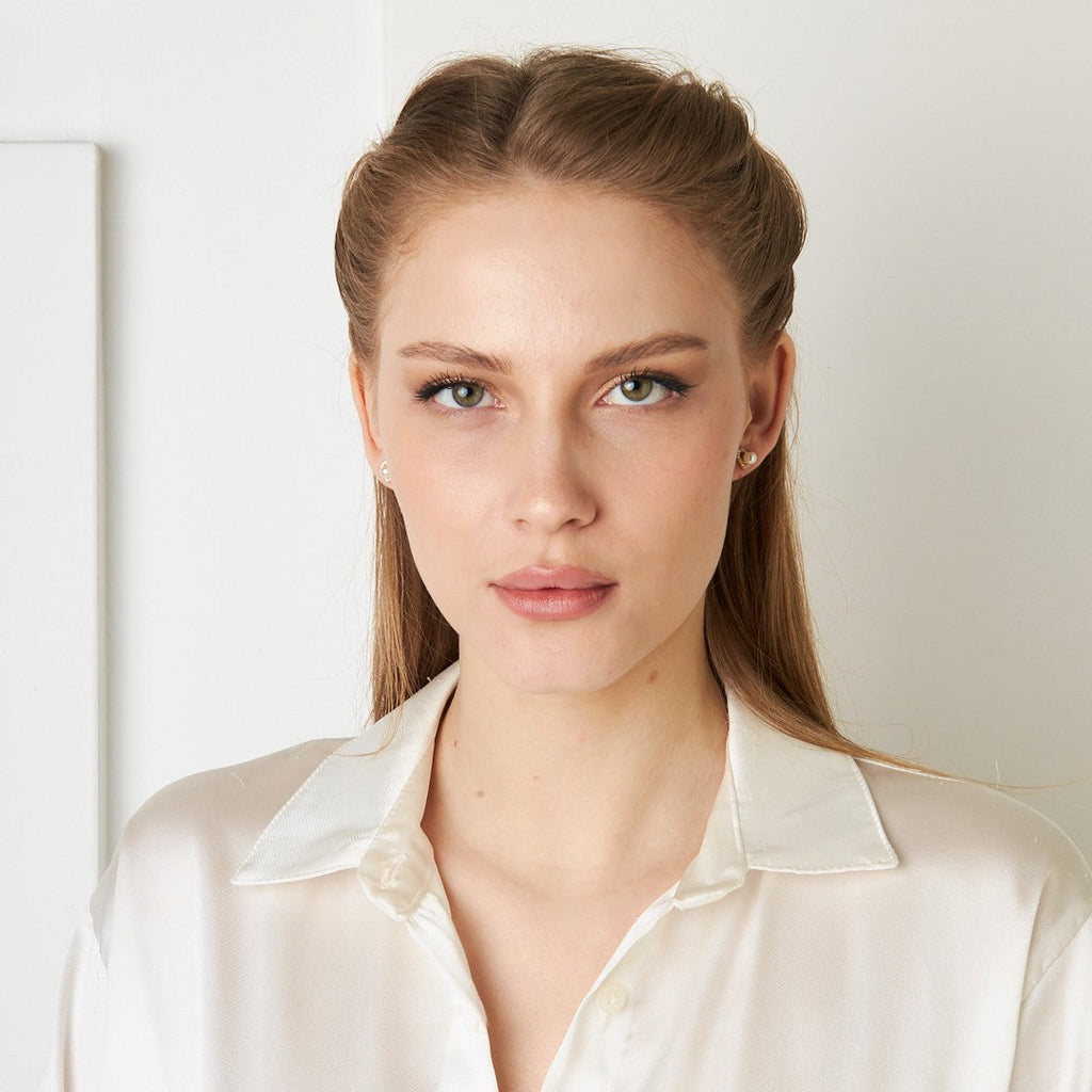 Kalpli İnci Küpeler - 925 GÜMÜŞ