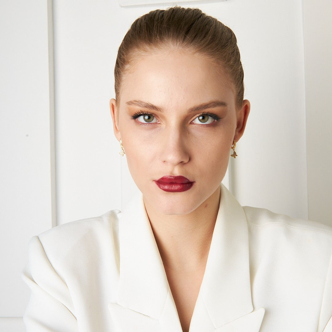 Kelebek Küpe - 925 GÜMÜŞ