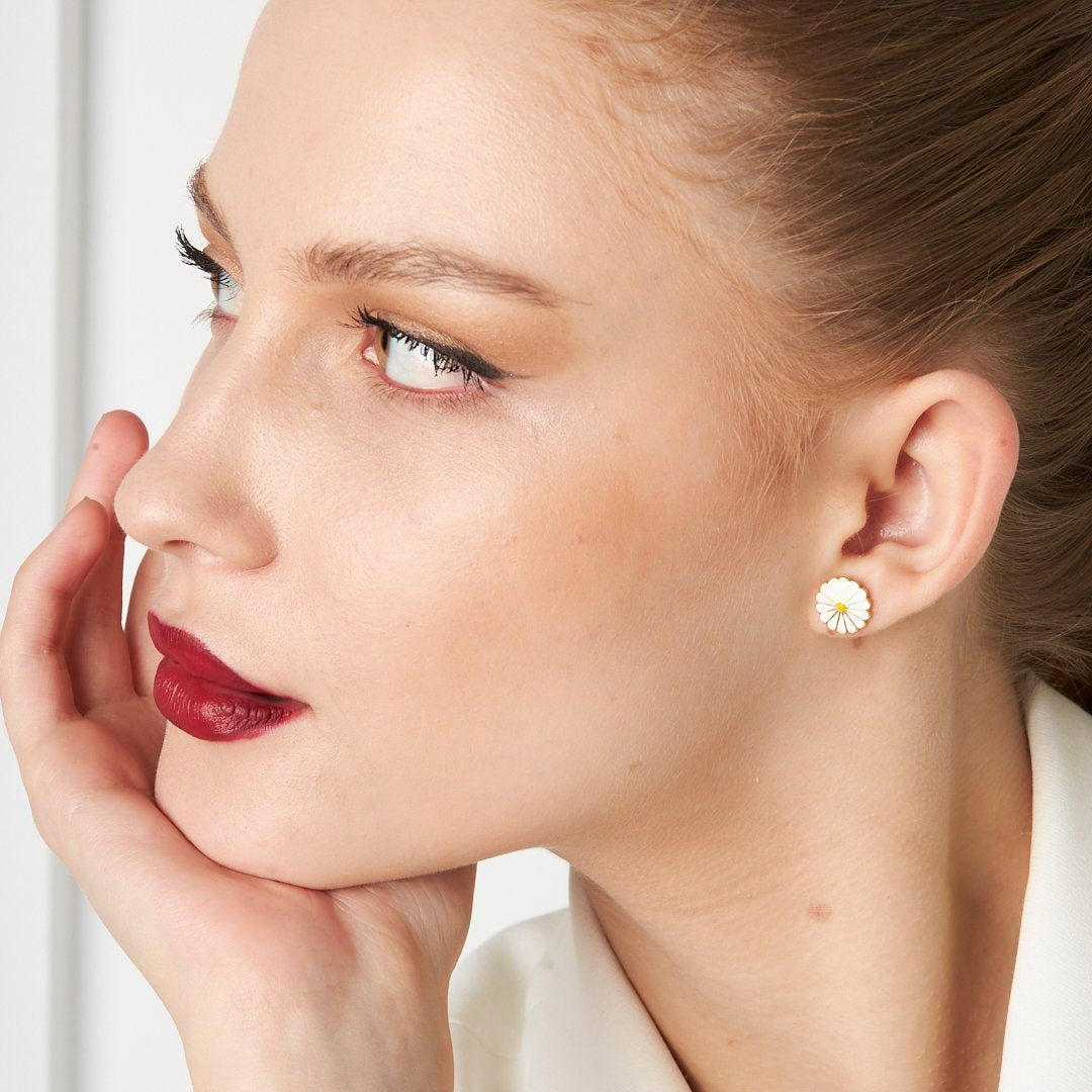 Papatya Küpeleri - 925 GÜMÜŞ