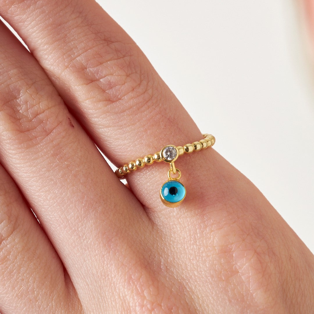 Dörtlü Nazar Boncuğu Seti - 925 GÜMÜŞ