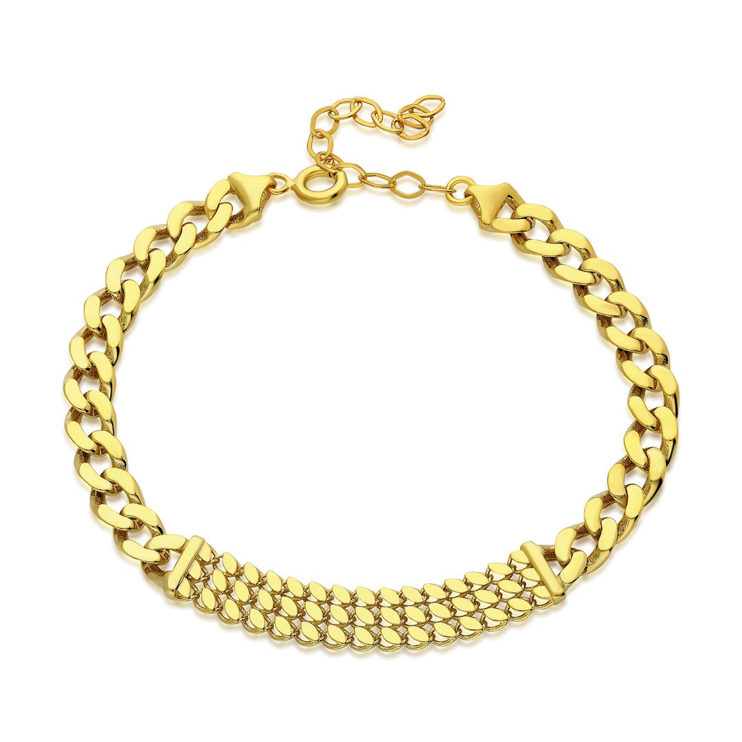 Gurme Balıksırtı Bileklik - 925 GÜMÜŞ