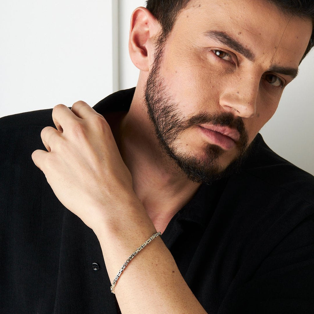 Kral Zincir Bileklik - 925 GÜMÜŞ