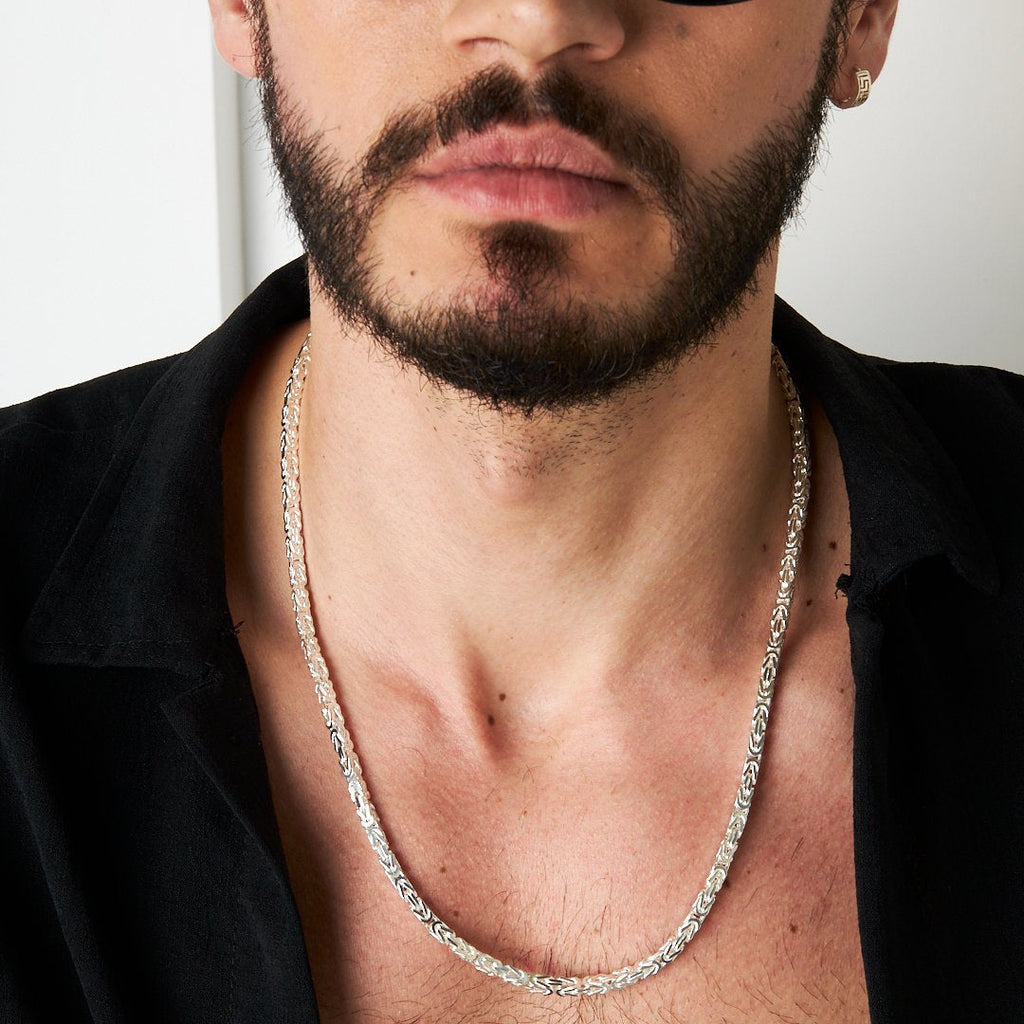 Spiral Model Zincir Kolye - 925 GÜMÜŞ