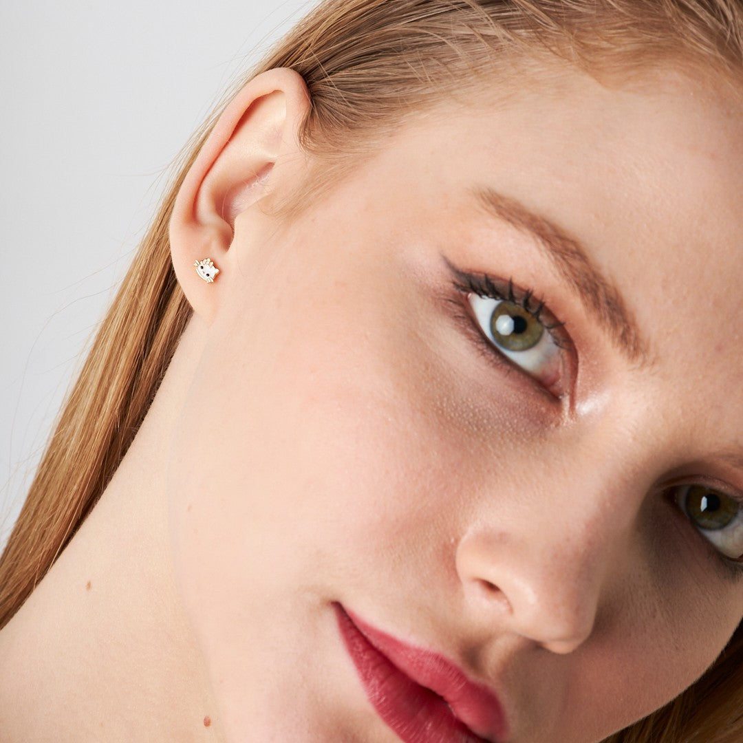 Hello Kity Piercingi - 925 GÜMÜŞ